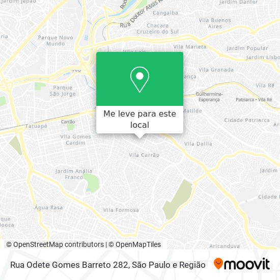Rua Odete Gomes Barreto 282 mapa