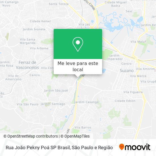 Rua João Pekny  Poá   SP  Brasil mapa