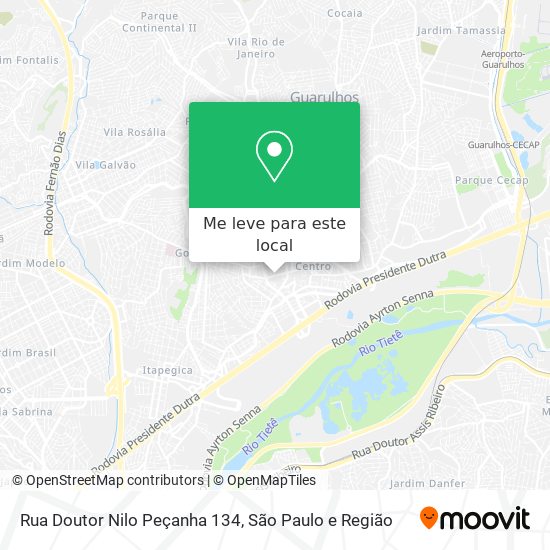 Rua Doutor Nilo Peçanha 134 mapa