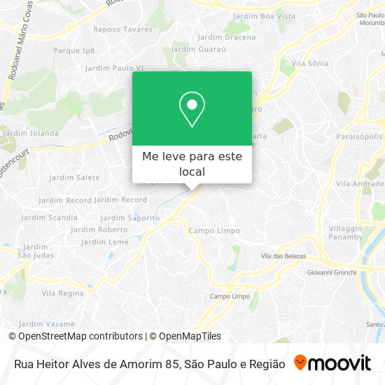 Rua Heitor Alves de Amorim 85 mapa