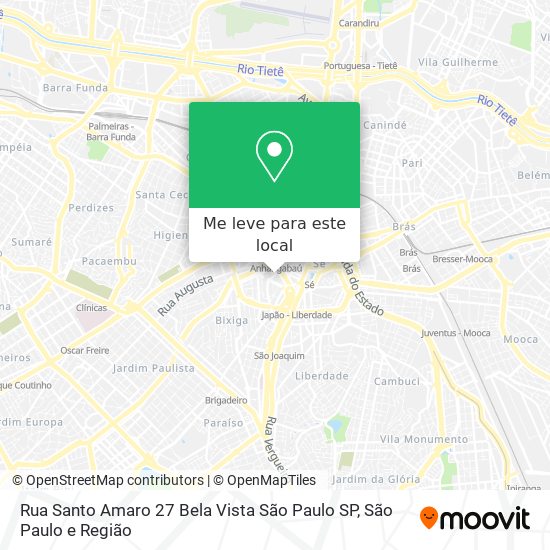 Rua Santo Amaro 27   Bela Vista   São Paulo   SP mapa