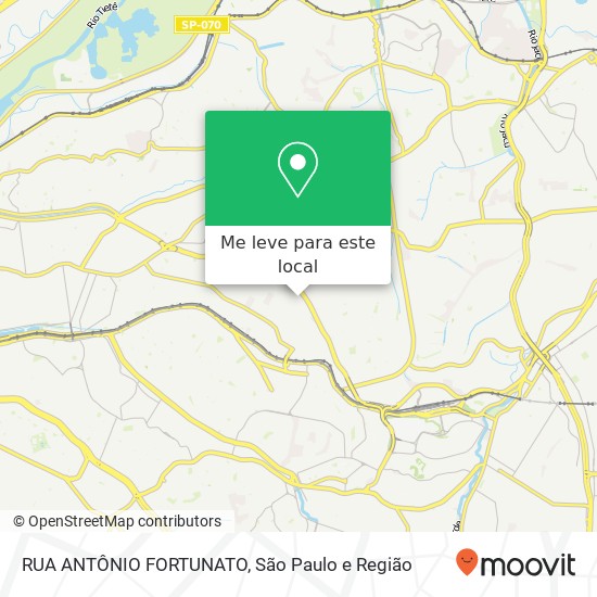RUA ANTÔNIO FORTUNATO mapa