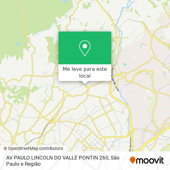 AV PAULO LINCOLN DO VALLE PONTIN 260 mapa