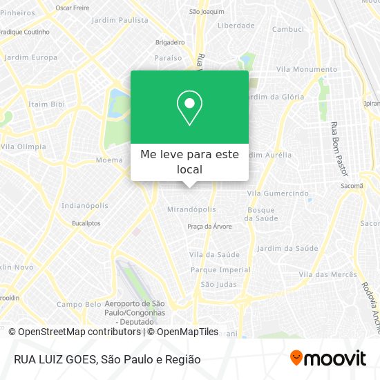 RUA LUIZ GOES mapa