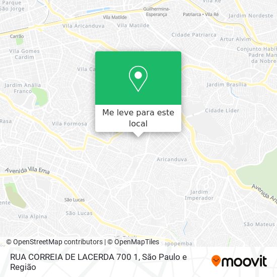 RUA CORREIA DE LACERDA  700 1 mapa