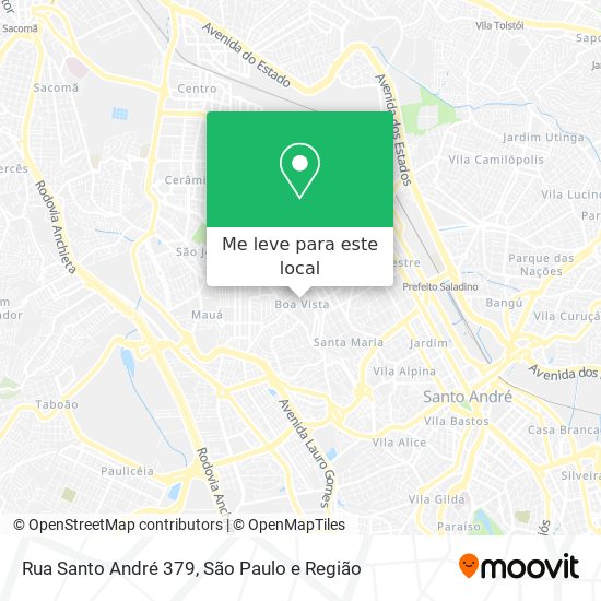 Rua Santo André 379 mapa