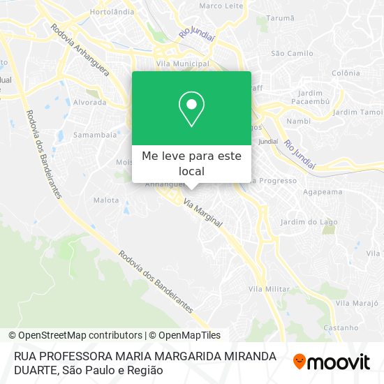 RUA PROFESSORA MARIA MARGARIDA MIRANDA DUARTE mapa