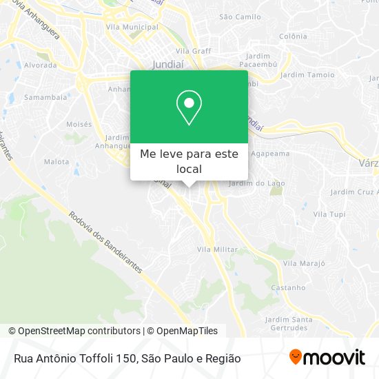 Rua Antônio Toffoli 150 mapa