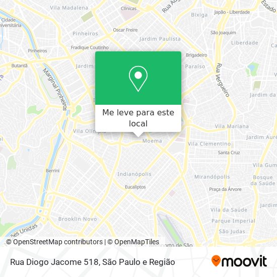 Rua Diogo  Jacome  518 mapa