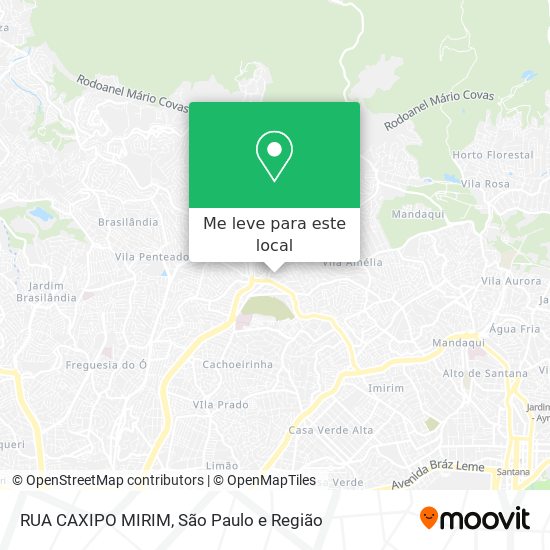 RUA CAXIPO MIRIM mapa