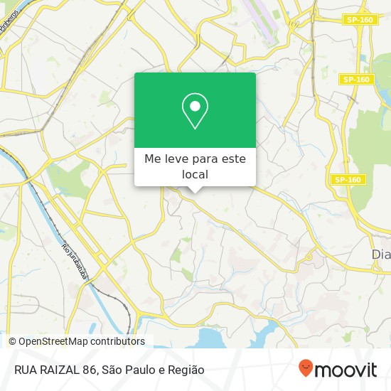 RUA RAIZAL 86 mapa