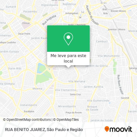 RUA BENITO JUAREZ mapa