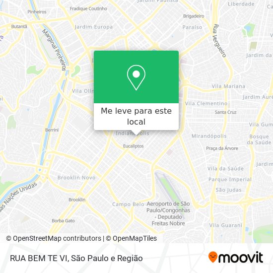 RUA BEM TE VI mapa