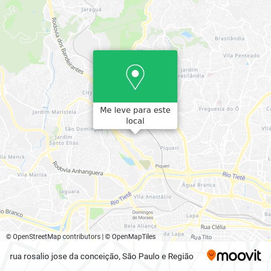 rua rosalio jose da conceição mapa