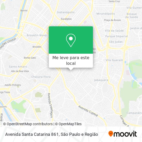 Avenida Santa Catarina 861 mapa