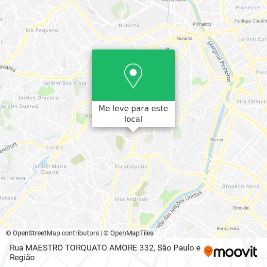 Rua MAESTRO TORQUATO AMORE 332 mapa