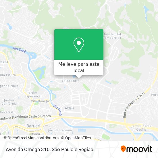 Avenida Ômega 310 mapa
