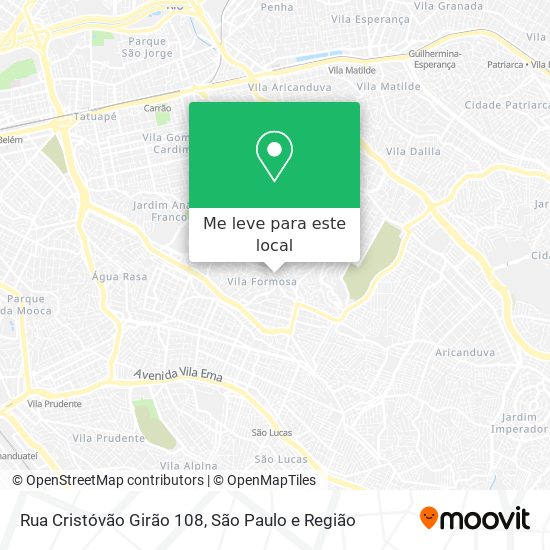 Rua Cristóvão Girão 108 mapa