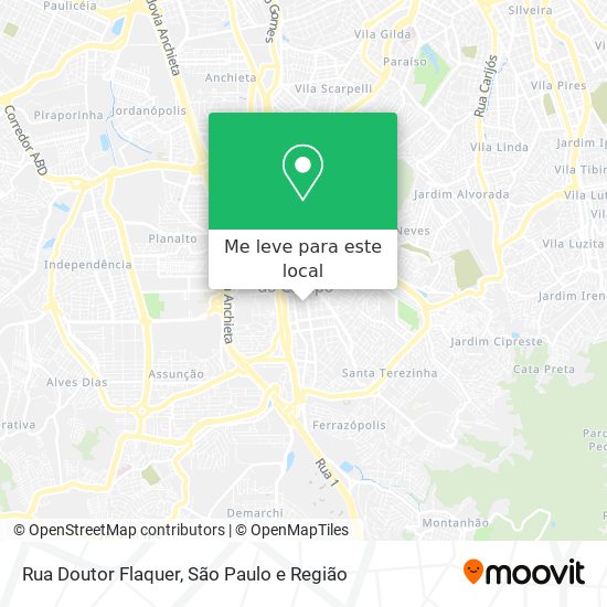 Rua Doutor Flaquer mapa