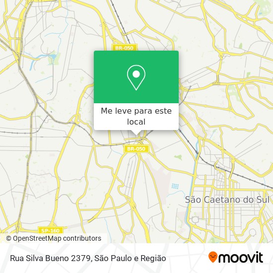 Rua Silva Bueno 2379 mapa