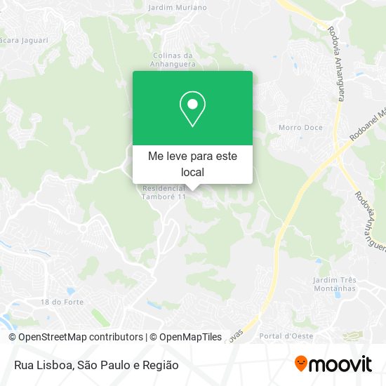 Rua Lisboa mapa