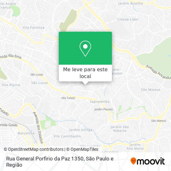 Rua General Porfirio da Paz  1350 mapa