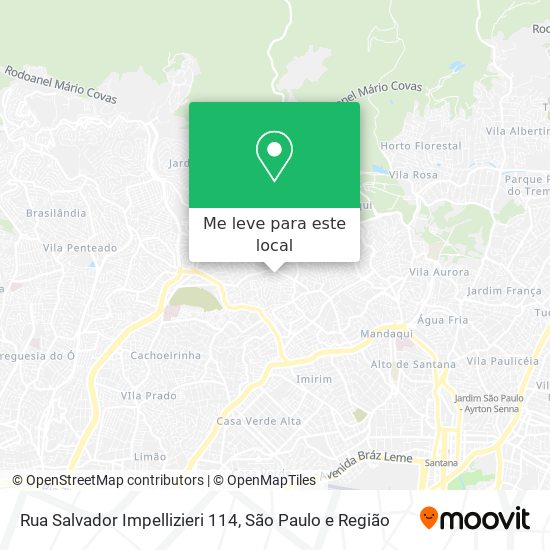 Rua Salvador Impellizieri 114 mapa