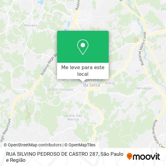 RUA SILVINO PEDROSO DE CASTRO 287 mapa