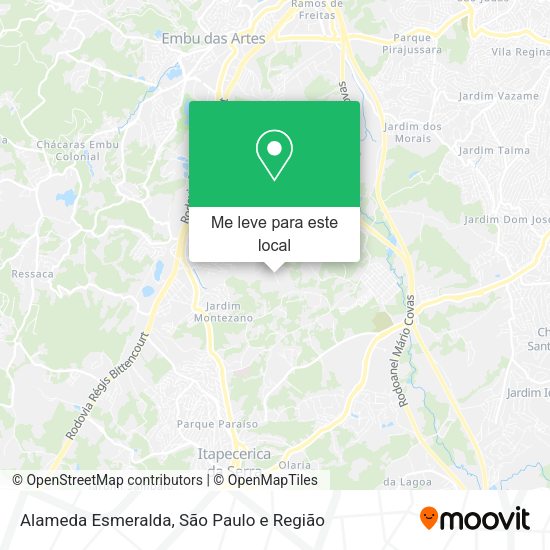 Alameda Esmeralda mapa