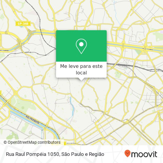 Rua Raul Pompéia 1050 mapa