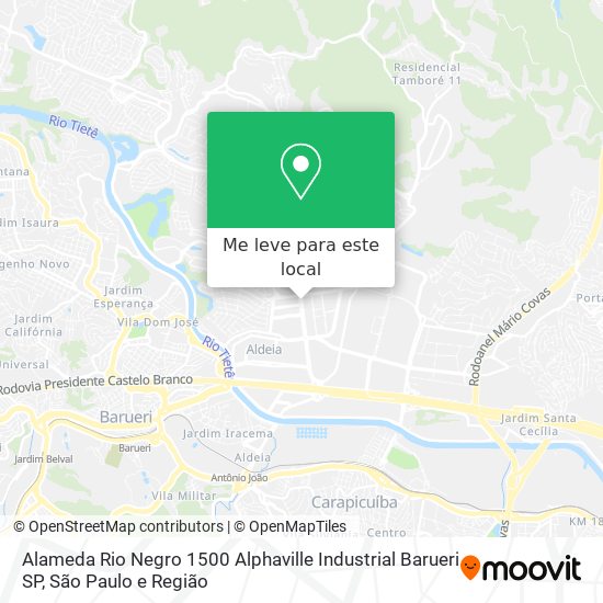 Alameda Rio Negro  1500   Alphaville Industrial  Barueri   SP mapa