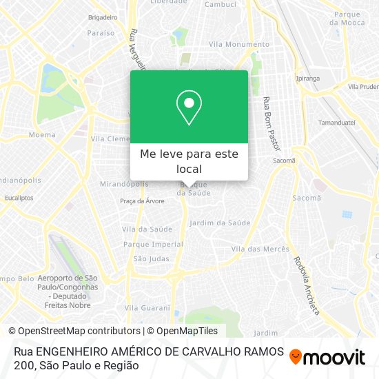 Rua ENGENHEIRO AMÉRICO DE CARVALHO RAMOS 200 mapa