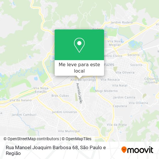 Rua Manoel Joaquim Barbosa 68 mapa