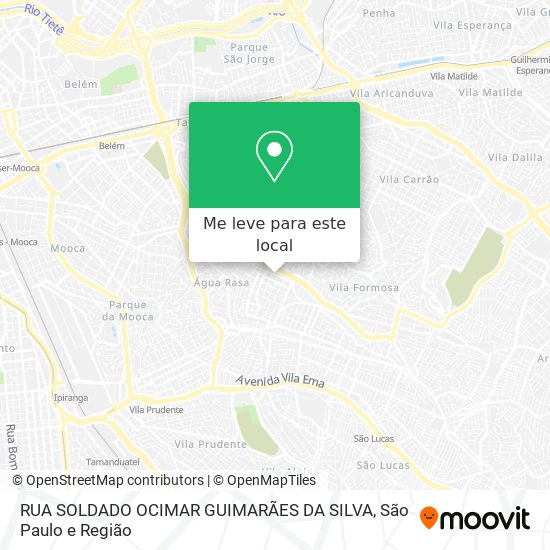 RUA SOLDADO OCIMAR GUIMARÃES DA SILVA mapa