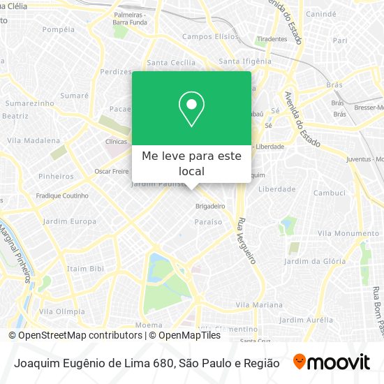 Joaquim Eugênio de Lima 680 mapa