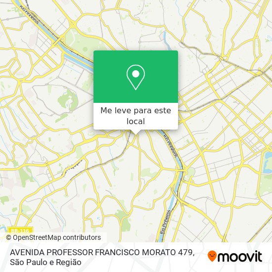 AVENIDA PROFESSOR FRANCISCO MORATO  479 mapa