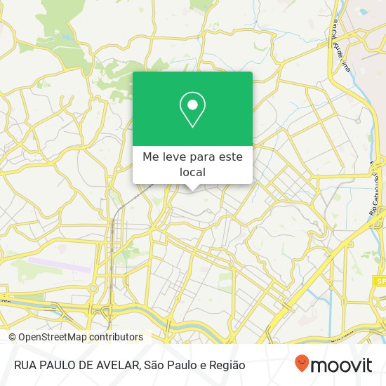 RUA PAULO DE AVELAR mapa