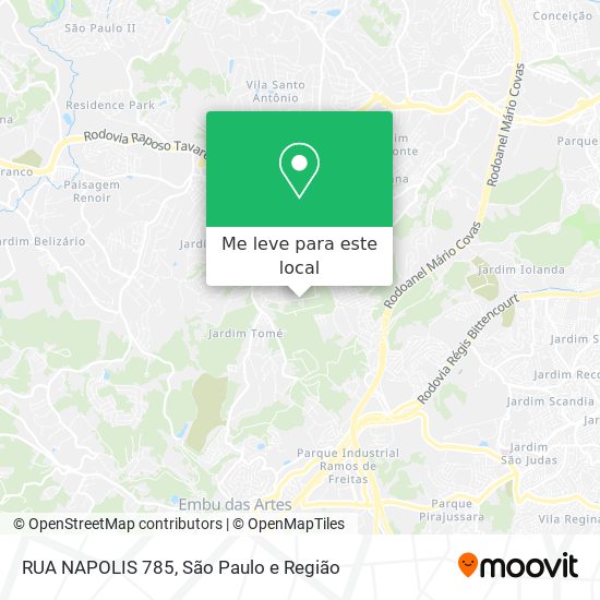 RUA NAPOLIS 785 mapa