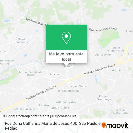 Rua Dona Catharina Maria de Jesus 400 mapa