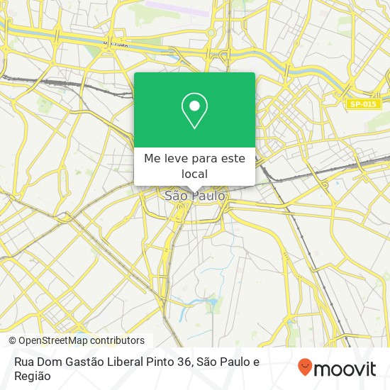 Rua Dom Gastão Liberal Pinto 36 mapa