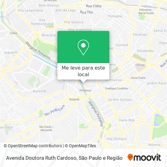 Avenida Doutora Ruth Cardoso mapa
