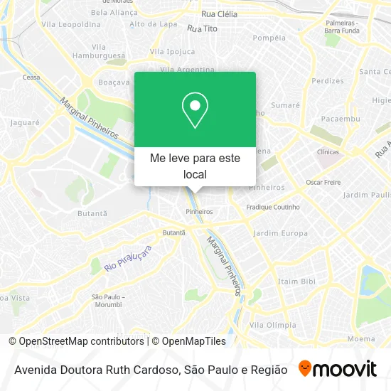 Avenida Doutora Ruth Cardoso mapa
