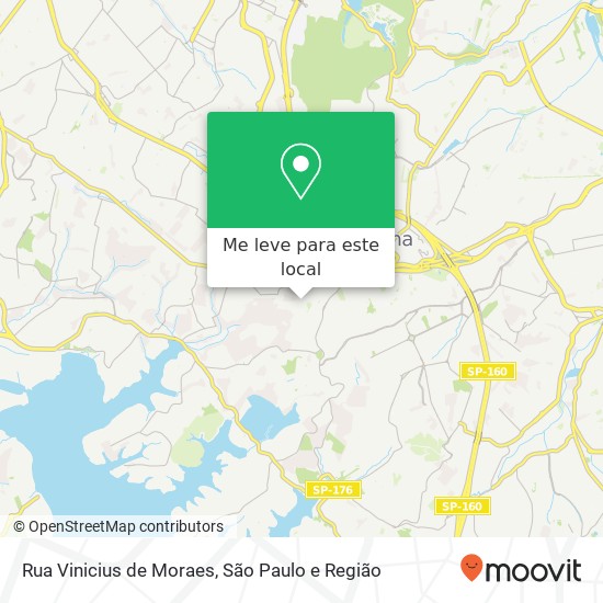 Rua Vinicius de Moraes mapa