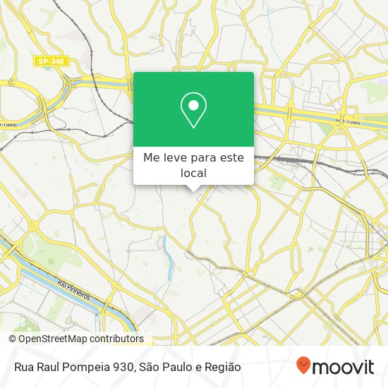 Rua Raul Pompeia  930 mapa