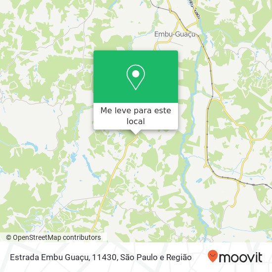 Estrada Embu Guaçu, 11430 mapa