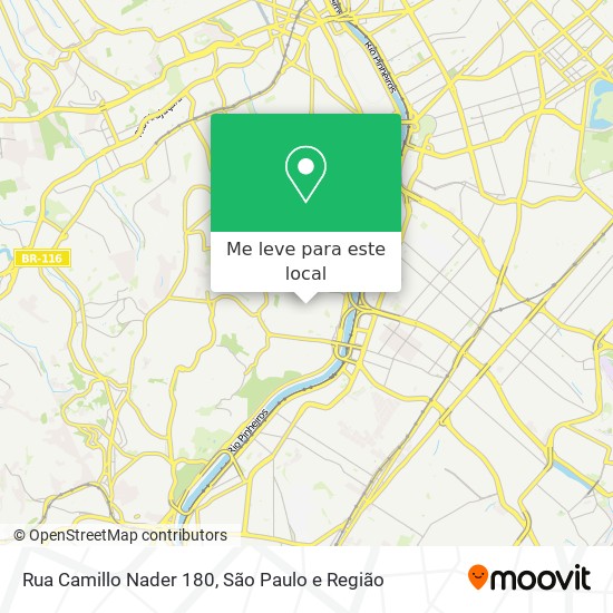 Rua Camillo Nader 180 mapa