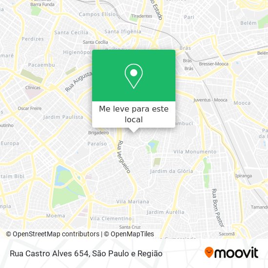 Rua Castro Alves 654 mapa