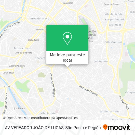 AV  VEREADOR JOÃO DE LUCAS mapa