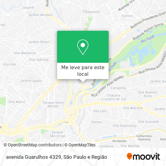 avenida Guarulhos  4329 mapa