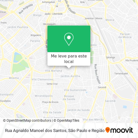 Rua Agnaldo Manoel dos Santos mapa